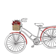 Vélo décoratif pour maison d'hôtes